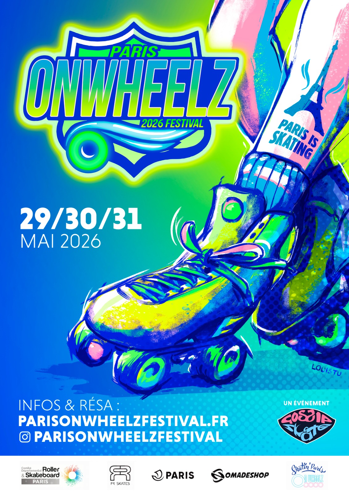 Paris OnWheelz Festival 2026 Poster